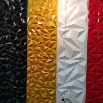 Green material decorative 3d wall panel mold 3d wall covering panel