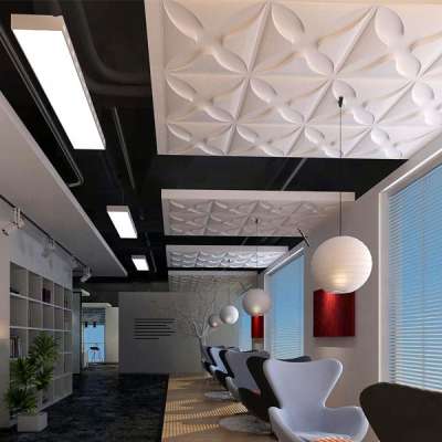 3D pvc plastic wall ceiling panels/ceiling wall paper for shower&home decorative